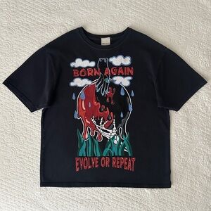 Smoke Rise NY Men’s Born Again Evolve or Repeat Graphic Washed T-Shirt XL